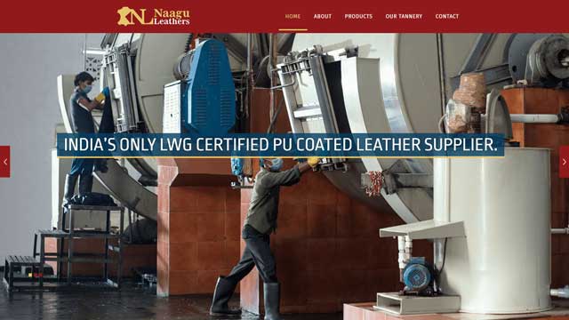 Naagu Leathers Website